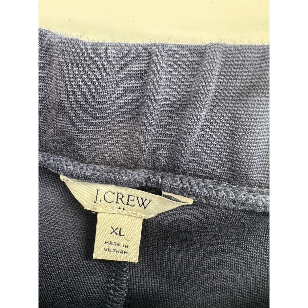 J.Crew Womens Navy Blue Pintuck Pull On Straight Leg Pants XL - Picture 5 of 5